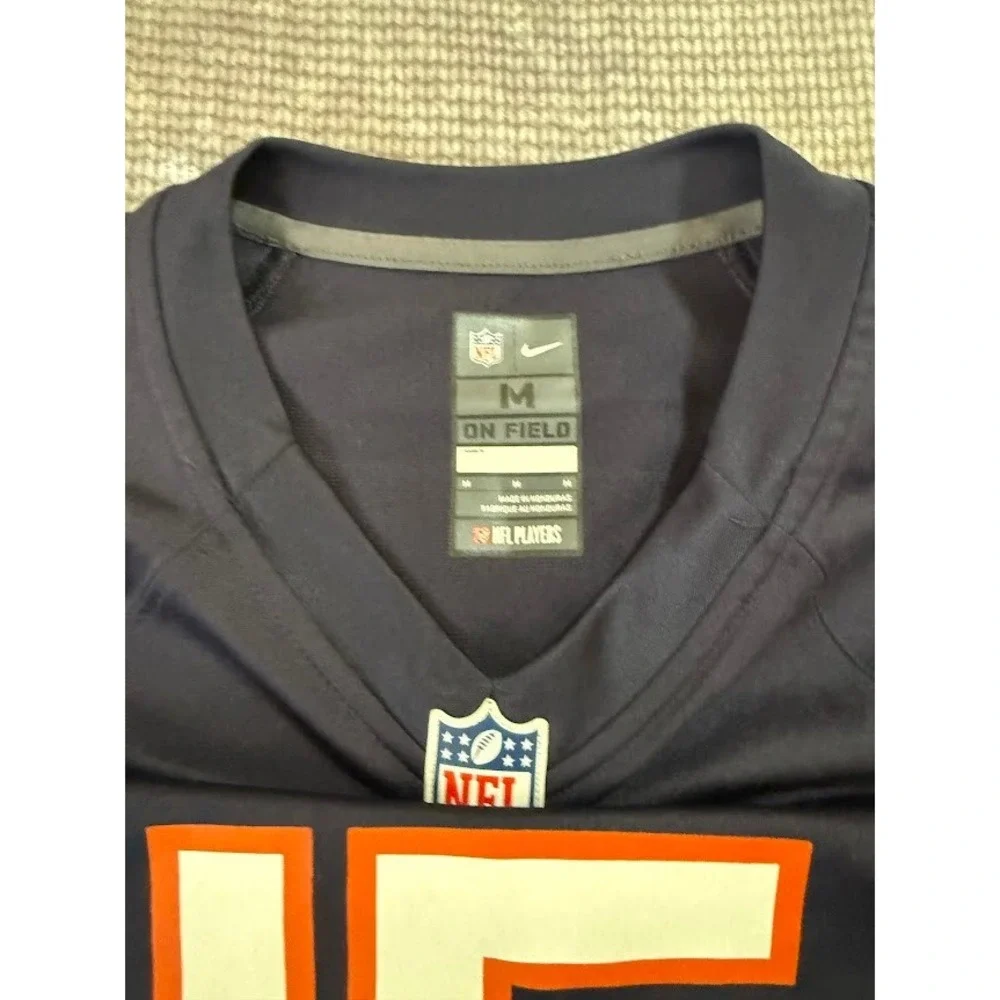 Nike Chicago Bears NFL Jersey Navy Blue Number 15 Mens Medium On-Field‎ Football
